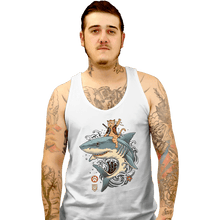 Load image into Gallery viewer, Daily_Deal_Shirts Tank Top, Unisex / Small / White Shark Catana
