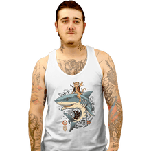 Load image into Gallery viewer, Daily_Deal_Shirts Tank Top, Unisex / Small / White Shark Catana