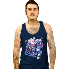 Load image into Gallery viewer, Secret_Shirts Tank Top, Unisex / Small / Navy Happy Attack