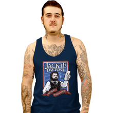 Load image into Gallery viewer, Shirts Tank Top, Unisex / Small / Navy Jackie Daytona - Regular Human Bartender