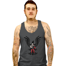 Load image into Gallery viewer, Shirts Tank Top, Unisex / Small / Charcoal Black Eagles House Leader