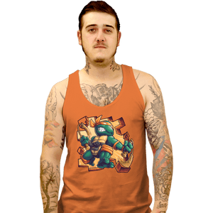 Daily_Deal_Shirts Tank Top, Unisex / Small / Orange Toy Mike