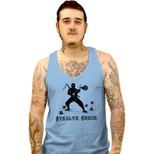 Load image into Gallery viewer, Secret_Shirts Tank Top, Unisex / Small / Powder Blue Stealth Check