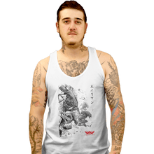 Load image into Gallery viewer, Shirts Tank Top, Unisex / Small / White Xenomorphs Invasion Sumi-e