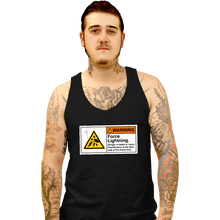 Load image into Gallery viewer, Daily_Deal_Shirts Tank Top, Unisex / Small / Black Caution Force Lightning