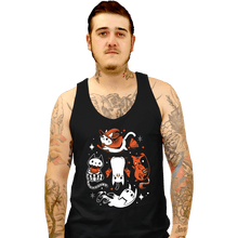 Load image into Gallery viewer, Daily_Deal_Shirts Tank Top, Unisex / Small / Black Spooky Kitty Crew