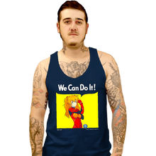 Load image into Gallery viewer, Shirts Tank Top, Unisex / Small / Navy We Can Do It Shinji