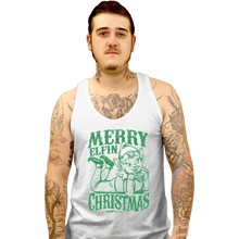 Load image into Gallery viewer, Shirts Tank Top, Unisex / Small / White Merry Elfin Christmas
