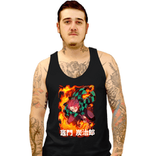Load image into Gallery viewer, Shirts Tank Top, Unisex / Small / Black Slayer Tanjiro