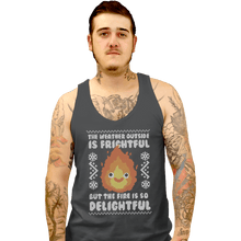 Load image into Gallery viewer, Shirts Tank Top, Unisex / Small / Charcoal Delightful Fire