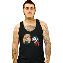 Load image into Gallery viewer, Daily_Deal_Shirts Tank Top, Unisex / Small / Black Mario And Peach