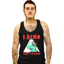 Load image into Gallery viewer, Shirts Tank Top, Unisex / Small / Black Confused Dino