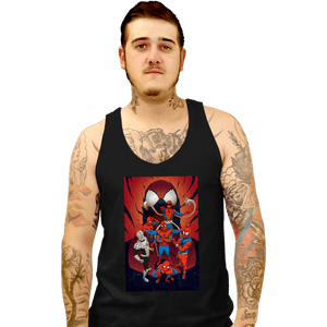 Daily_Deal_Shirts Tank Top, Unisex / Small / Black Spider Wars