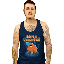 Load image into Gallery viewer, Daily_Deal_Shirts Tank Top, Unisex / Small / Navy Adopt A Chainsaw