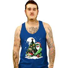 Load image into Gallery viewer, Daily_Deal_Shirts Tank Top, Unisex / Small / Royal Blue Puny God Christmas