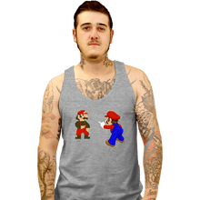 Load image into Gallery viewer, Shirts Tank Top, Unisex / Small / Sports Grey Mario Spider-Meme