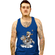 Load image into Gallery viewer, Shirts Tank Top, Unisex / Small / Royal Blue Mario Strikes Back
