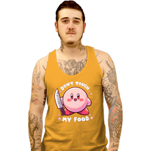 Load image into Gallery viewer, Secret_Shirts Tank Top, Unisex / Small / Gold Don't Touch My Food!