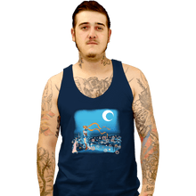 Load image into Gallery viewer, Daily_Deal_Shirts Tank Top, Unisex / Small / Navy Fighting Evil By Moonlight