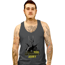 Load image into Gallery viewer, Shirts Tank Top, Unisex / Small / Charcoal Mordor's Army