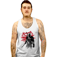 Load image into Gallery viewer, Shirts Tank Top, Unisex / Small / White The Witcher Sumi-e
