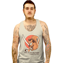 Load image into Gallery viewer, Daily_Deal_Shirts Tank Top, Unisex / Small / White Squirrel Blade
