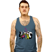 Load image into Gallery viewer, Secret_Shirts Tank Top, Unisex / Small / Indigo Blue No-Kissing