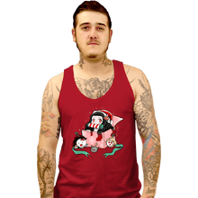 Load image into Gallery viewer, Secret_Shirts Tank Top, Unisex / Small / Red Christmas Of Demons