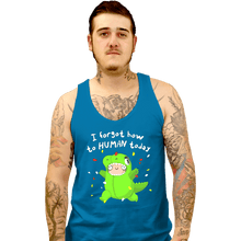 Load image into Gallery viewer, Shirts Tank Top, Unisex / Small / Sapphire How To Human