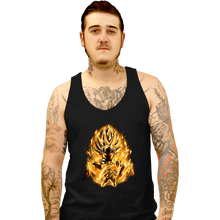 Load image into Gallery viewer, Shirts Tank Top, Unisex / Small / Black Golden Saiyan Rose