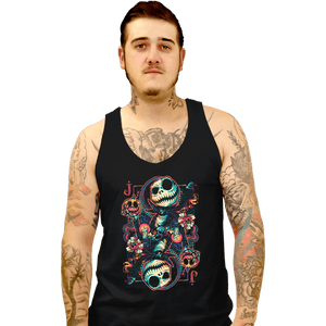 Shirts Tank Top, Unisex / Small / Black Suit Of Skeletons