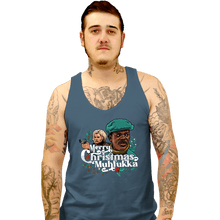 Load image into Gallery viewer, Daily_Deal_Shirts Tank Top, Unisex / Small / Indigo Blue Merry Christmas Muhfukka