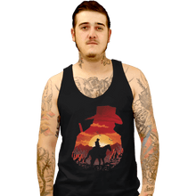 Load image into Gallery viewer, Shirts Tank Top, Unisex / Small / Black Red Sunset