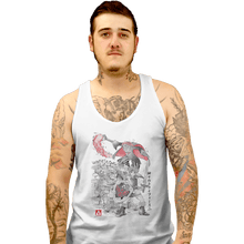 Load image into Gallery viewer, Shirts Tank Top, Unisex / Small / White Between Worlds Sumi-e