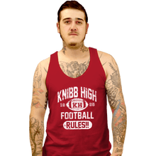 Load image into Gallery viewer, Shirts Tank Top, Unisex / Small / Red Knibb High Football Rules