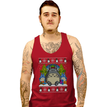 Load image into Gallery viewer, Secret_Shirts Tank Top, Unisex / Small / Red Festive Forest Fun