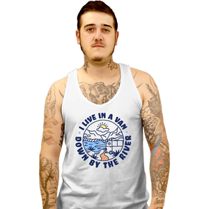 Daily_Deal_Shirts Tank Top, Unisex / Small / White Van By The River