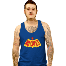 Load image into Gallery viewer, Secret_Shirts Tank Top, Unisex / Small / Royal Blue No Spidey Capes