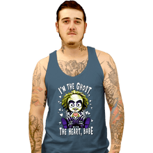 Load image into Gallery viewer, Daily_Deal_Shirts Tank Top, Unisex / Small / Indigo Blue I'm The Ghost With The Heart