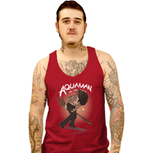 Load image into Gallery viewer, Shirts Tank Top, Unisex / Small / Red Arthur Curry VS The World