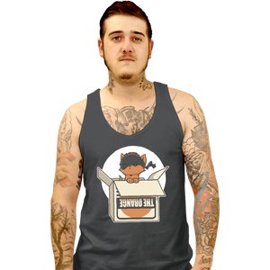 Shirts Tank Top, Unisex / Small / Charcoal Sneaky Kitty