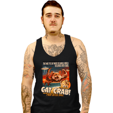 Load image into Gallery viewer, Secret_Shirts Tank Top, Unisex / Small / Black Cat Crab!
