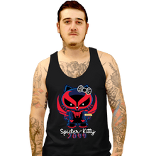 Load image into Gallery viewer, Secret_Shirts Tank Top, Unisex / Small / Black Spider Kitty 2099