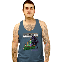 Load image into Gallery viewer, Shirts Tank Top, Unisex / Small / Indigo Blue Xenomorphs Book
