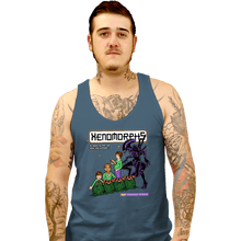 Load image into Gallery viewer, Shirts Tank Top, Unisex / Small / Indigo Blue Xenomorphs Book