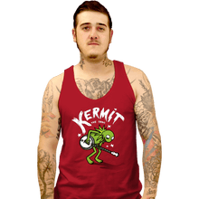 Load image into Gallery viewer, Shirts Tank Top, Unisex / Small / Red Banjoist Frog
