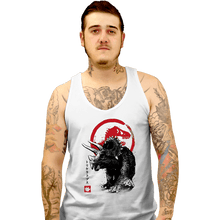 Load image into Gallery viewer, Shirts Tank Top, Unisex / Small / White TRICERATOPS SUMI-E halftones