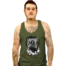 Load image into Gallery viewer, Shirts Tank Top, Unisex / Small / Military Green The Hunter And The Demon