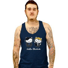 Load image into Gallery viewer, Shirts Tank Top, Unisex / Small / Navy Hello Sherlock