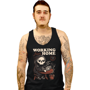 Shirts Tank Top, Unisex / Small / Black Working From Home